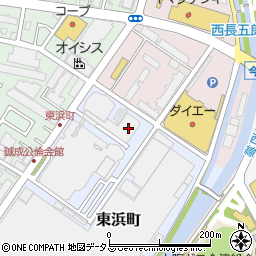 兵庫県西宮市東浜町2-118周辺の地図