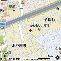 兵庫県芦屋市竹園町3-15周辺の地図