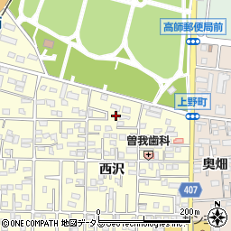 愛知県豊橋市高師町西沢9周辺の地図