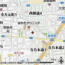 大阪府守口市寺方本通1丁目周辺の地図