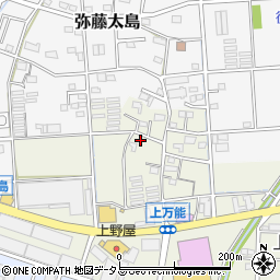 静岡県磐田市上万能450-6周辺の地図