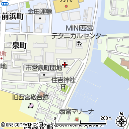 小関邸_泉町akippa駐車場周辺の地図