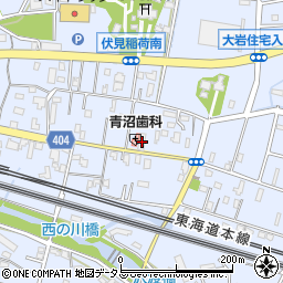 愛知県豊橋市大岩町西郷内86周辺の地図
