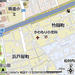 兵庫県芦屋市竹園町3-13周辺の地図