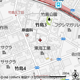 ＯＫエステート竹島周辺の地図