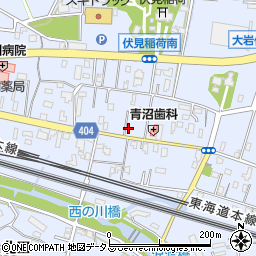 愛知県豊橋市大岩町西郷内80周辺の地図