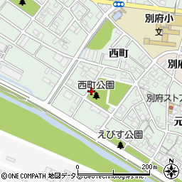 兵庫県加古川市別府町西町周辺の地図
