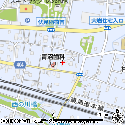 愛知県豊橋市大岩町西郷内89周辺の地図
