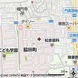 大阪府門真市脇田町周辺の地図