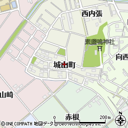 愛知県豊橋市城山町1-25周辺の地図