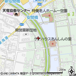 静岡県浜松市中央区安間町778周辺の地図
