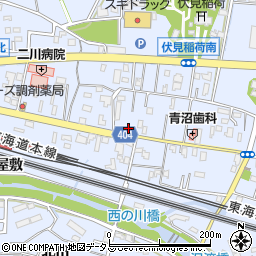 愛知県豊橋市大岩町西郷内71周辺の地図