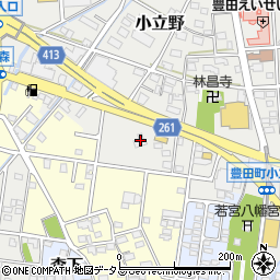 静岡県磐田市小立野307周辺の地図