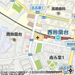 西鈴蘭台文化センター周辺の地図