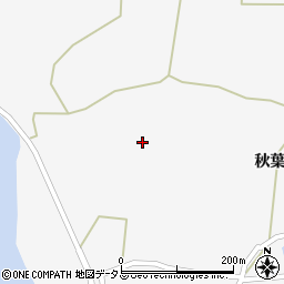 愛知県西尾市一色町佐久島秋葉山周辺の地図