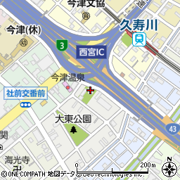 福應神社周辺の地図