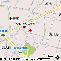 愛知県豊橋市大山町松荒3周辺の地図