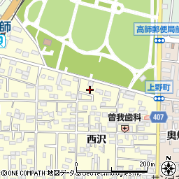 愛知県豊橋市高師町西沢12周辺の地図