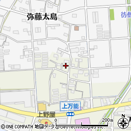 静岡県磐田市上万能459-1周辺の地図