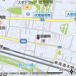 愛知県豊橋市大岩町西郷内81周辺の地図