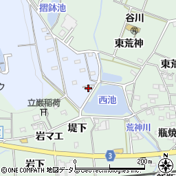 愛知県豊橋市雲谷町上ノ山442周辺の地図