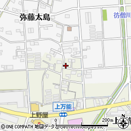 静岡県磐田市上万能418-3周辺の地図