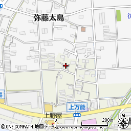 静岡県磐田市上万能462周辺の地図