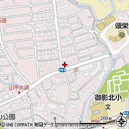 兵庫県神戸市東灘区御影山手4丁目1-6周辺の地図