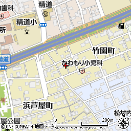 兵庫県芦屋市竹園町3-20周辺の地図