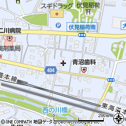 愛知県豊橋市大岩町西郷内77周辺の地図