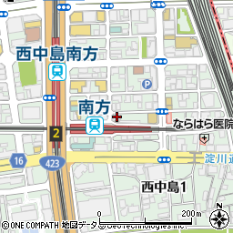 ファミリーマート阪急南方駅前店周辺の地図