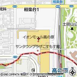みずほ銀行イオン高の原ショッピングセンター ＡＴＭ周辺の地図