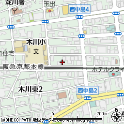 グラスロード新大阪周辺の地図