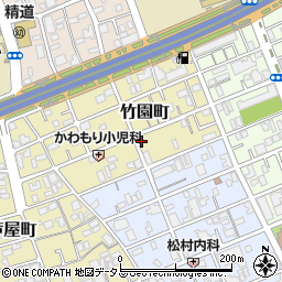 兵庫県芦屋市竹園町5-18周辺の地図