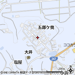 愛知県知多郡南知多町大井五郎ケ奥周辺の地図