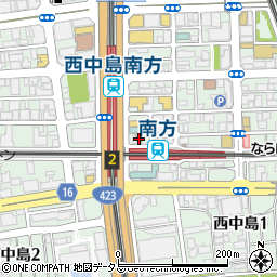 松屋 南方店周辺の地図