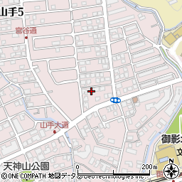 兵庫県神戸市東灘区御影山手4丁目2-18周辺の地図