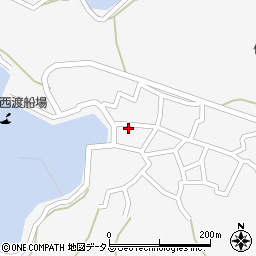 愛知県西尾市一色町佐久島西側周辺の地図