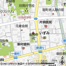 静岡県磐田市天王町周辺の地図