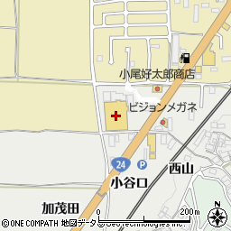 ホームセンターコーナン木津店周辺の地図