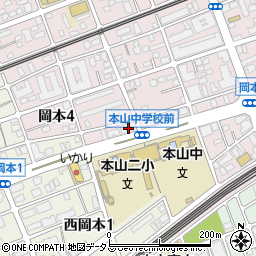 堀本医院周辺の地図