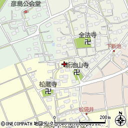 静岡県袋井市松袋井1周辺の地図