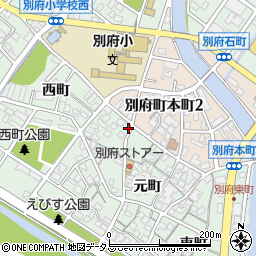 兵庫県加古川市別府町元町90周辺の地図