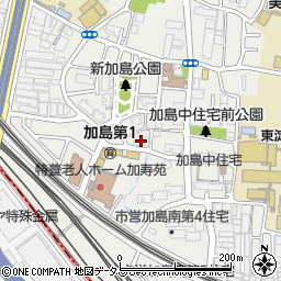 大阪市営加島住宅１３号館周辺の地図