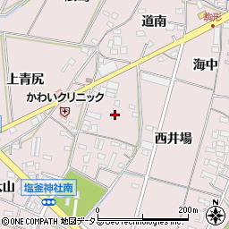 愛知県豊橋市大山町松荒周辺の地図