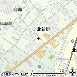 愛知県豊橋市向草間町北新切16周辺の地図