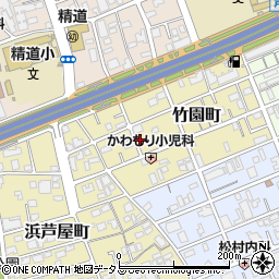 兵庫県芦屋市竹園町3周辺の地図