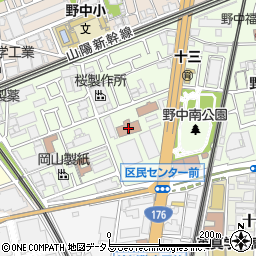 フクビ化学工業大阪工場周辺の地図