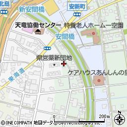 静岡県浜松市中央区安間町792周辺の地図