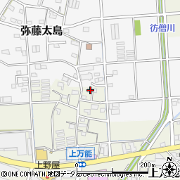 静岡県磐田市上万能418-1周辺の地図